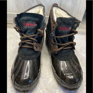 Khombu Womens Keri Waterproof Winter Duck Boot Shoes 6